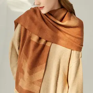 Женский кашемировый шарф AOPU, Зимний Легкий Слюнявчик с большими буквами, универсальная теплая шаль в Корейском стиле, вязаные шарфы