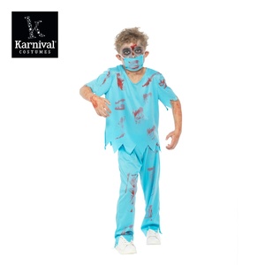 ODM Venta al por mayor Disfraz de Halloween Cosplay para niños Traje DE FAMILIA Bloody Doctor Zombie Surgeon - Product Image 3