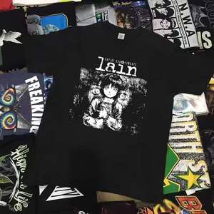 T-Shirt à manches courtes pour hommes et femmes, unisexe, avec image de manga Iwakura, série animée <span class=keywords><strong>Experiments</strong></span> <span class=keywords><strong>Lain</strong></span>, Sci Fi, 62463 - Product Image 2