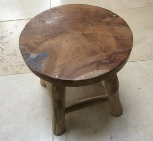 Beau <span class=keywords><strong>tabouret</strong></span> rustique fait à la main/traite en bois dur/Shabby Chic robuste - Product Image 4