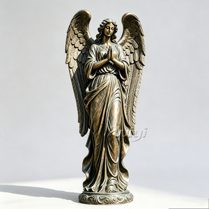 Estatua de Ángel de Bronce para Exteriores, Tamaño Real, Color Personalizado, Moderna, con Tallado Muy Detallado, HUIYI SCULPTURE, Directo de Fábrica, para Jardín - Product Image 1