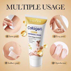 Marque distributeur SADOER Crème épilatoire douce Soin capillaire naturel pour hommes Produits d'épilation du corps non irritants pour les aisselles - Product Image 2