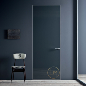 Luxury Dark Walnut Invisible Interior <strong>Door</strong> Modern Residential Flat Interior <strong>Door</strong> Prehung Interior <strong>Doors</strong> in Foshan - Product Image 3