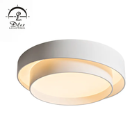Plafonnier LED rond moderne à montage en surface, éclairage décoratif intérieur pour salon, luminaires LED modernes à suspendre