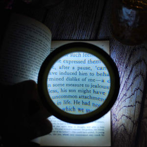 Nuovissima lampada leggera all'ingrosso di alta qualità/nuova di alta qualità 30X lente d'ingrandimento portatile grande lente d'ingrandimento con supporto per l'ispezione - Product Image 3