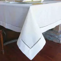 ผ้าปูโต๊ะลินินบริสุทธิ์แต่งงานผ้าปูโต๊ะสีทึบแบบดั้งเดิม