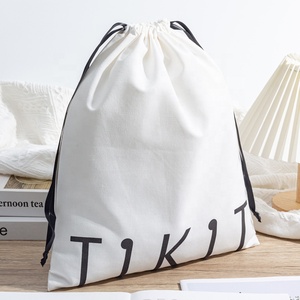 Có Thể Tái Chế Vải Bông Dây Kéo Giày Túi Tùy Chỉnh Túi Bụi Cho Giày Nhà Máy Giá Cho Món Quà Sử Dụng - Product Image 2