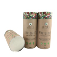 Conteneur de supplément nutritionnel personnalisé écologique Boîte de pot de tamis de poudre Emballage en papier pour poudre de protéine