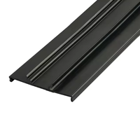 Profilé en PVC extrudé écologique pour rideaux, rails de portes ou supermarchés, avec services de découpe et de moulage sur mesure