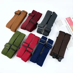 Meetee SP627 3.8X120cm Garment Accessories Unisex Adult 4-Clip Elastic Harness Strap Adjustable X-Type Elasticity Suspenders