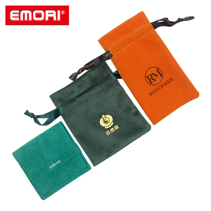 OEM Soft Touch Flannel Jewelry Pouch for Travel Gift Packaging Earrings Necklaces Rings <b>Bracelets</b> - Product Image 6