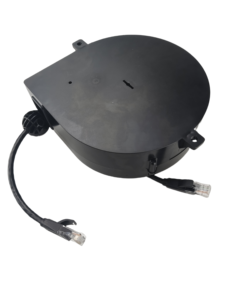 كابل تمديد كهربائي بلاستيكي قابل للدوران وإعادة اللف التلقائي بطول 7 أمتار و8 أسلاك قابلة للسحب DYH-1703 كابل شبكة - Product Image 4