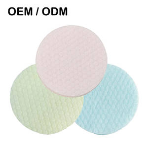 Compresa Húmeda Desechable de Algodón de Color, Ventilador de Gel de Hielo Iridiscente Redondo Amarillo, Rosa y Azul Y528, Compresa Refrescante Bingbing - Product Image 1