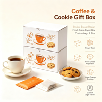 Boîte cadeau en papier personnalisée pour l'emballage de café et de biscuits