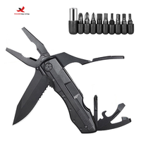 Herramienta Multifuncional 10 en 1, Martillo de Acero Industrial para Bricolaje, Hoja de Sierra, Llave Plegable para Camping, Cuchillo, Destornillador, Lima, OEM