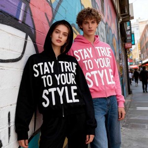 Nouveau Hoodie Boxy Homme 2026 450 g/m² avec Broderie de Patch Personnalisée, Imprimé Perlé, Délavé à l'Acide, Effet Vieilli, Automne, 100% Coton - Product Image 4