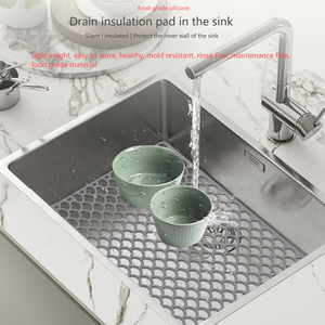 <span class=keywords><strong>Tapis</strong></span> de cuisine en silicone pour évier creux, anti-rayures, multifonctionnel, non poreux, antidérapant - Product Image 4