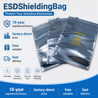 Sacs de protection ESD 6x8 pouces, sacs antistatiques refermables, protection antistatique robuste pour CPU, SSD, HDD, GPU, composants électroniques
