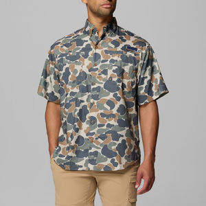 사용자 정의 카모 야외 버튼 업 다시 환기 낚시 셔츠 - Product Image 2