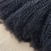 Extensions de cheveux crépus, cheveux humains vierges, trame de cheveux double densité, trame de cheveux humains bouclés afro crépus, 100% cheveux humains
