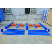 800kg pro Ebene Langlebige und Rostbeständige Blau-Orange Schwerlast-Kragarmregale für Lagerhaus Langwaren-Bewehrungsstahl-Lagerung