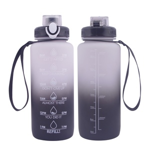 Botella Deportiva de Plástico de 1 Litro/32oz con Logotipo Personalizado, Botella para Bebidas de Gimnasio con Sublimación para Bodas, Venta al Por Mayor - Product Image 2