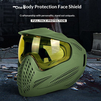 Equipo Táctico para Exteriores Yx, Máscara Protectora Facial Completa para Paintball, Lentes Intercambiables para Ciclismo
