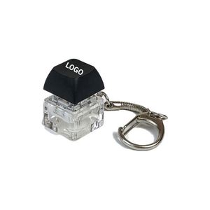 Wholesale <b>Custom</b> Design Logo Mechanical <b>Keyboard</b> Keychain Keycap Relieve Stress Switches <b>Key</b> Chain Decompression Keychain - Product Image 1