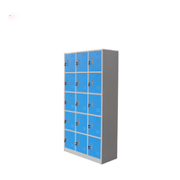 Meilleures options : Vestiaires de bureau multi-portes en acier, armoires de rangement en métal à 15 portes, casiers de gymnase et d'école en acier