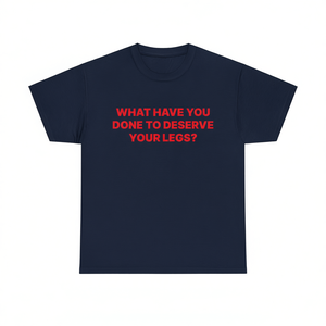 T-shirt divertente con meme, design ironico e sarcastico, maglietta 'Unhinged Cursed', abbigliamento promozionale - Product Image 1