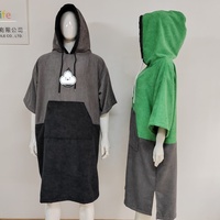 Serviette de plage à capuche en microfibre avec logo personnalisé, séchage rapide, écologique, robe de change pour la plage, la natation et le surf