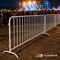 Panneau de clôture temporaire GUANSHUN en acier inoxydable et fer galvanisé, hauteur 1,2 m, 1,2x2 m, design moderne, sécurité, usage piétonnier