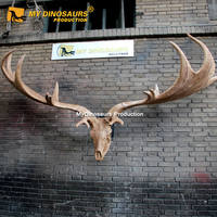 Ma décoration murale Dino DS034 : Modèle de simulation réaliste de crâne de Megalocéros en vente
