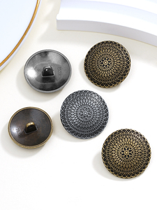 Hochwertige Vintage-Muster Runde Metallknöpfe in Verschiedenen Größen Maßgefertigte Knöpfe Bekleidungsmarken-Zubehör für Mäntel - Product Image 3