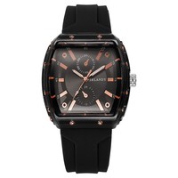 Montre à quartz décontractée pour homme, boîtier transparent, bracelet en silicone, design unique, montre-bracelet tendance pour un usage quotidien