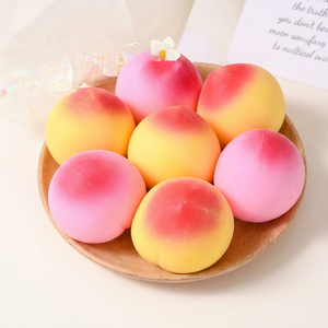 Peach Pinch Music Decompression Toy HR23-76 Red Explosions Vent Slow Rebound Office Artifact Youth - Product Image 1