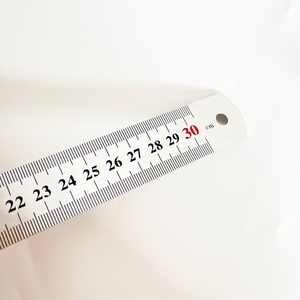 Fabrieksdirect verkoop roestvrijstalen liniaal 30cm 60cm 1m zowel metrisch als inch maat voor meten & tekenen - Product Image 4