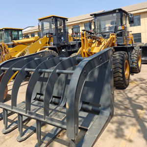Chargeuse sur pneus 4x4 approuvée par l'EPA Capacités de 8/9/10 tonnes Travaux de bois <span class=keywords><strong>extra</strong></span> lourds Petits à grands chargeurs pour les travaux de grappin à bûches - Product Image 1