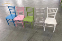 Vente en gros de chaises Chiavari empilablesTiffany Chair chaises de salle à manger pour mariage chaises Chiavari pour enfants en plastique rose pour fête