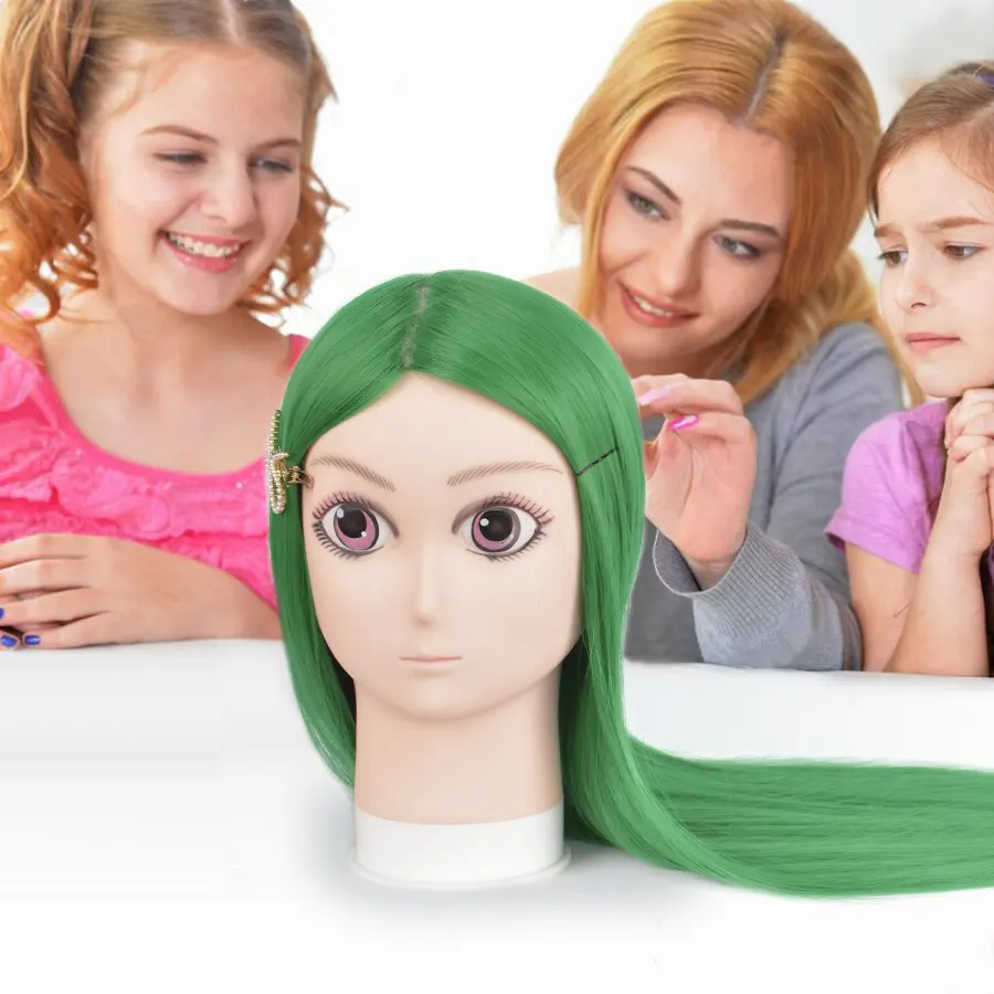 XIUYUAN 100% सिंथेटिक बाल कार्टून बच्चे पुतला सिर के साथ बाल प्रशिक्षण के लिए