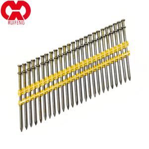 Paku Baja Poles 21 Derajat dari Produsen, Paku Rangka Berduri Kelas Industri yang Halus, Paku Spiral Cincin Berpola Kotak-kotak untuk Pneumatik - Product Image 1