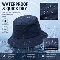 Nouvel arrivage : Chapeau bob pliable et imperméable, séchage rapide, respirant, protection solaire, avec sangle sous le menton