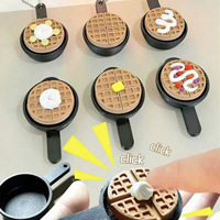 FUSEJOY Nouveau Porte-clés Mini Gaufre 3D Imprimée, Pendentif Anti-stress pour Sac, Fabriqué dans la Province du Zhejiang pour les Jeunes