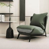 Fauteuil individuel de luxe léger italien, fauteuil inclinable paresseux tendance, petit canapé pour salon, balcon et petit appartement