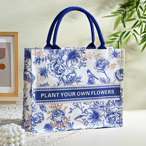 Xien Новое поступление, индивидуальная Экологичная Роскошная сумочка, Подарочная хлопковая холщовая женская сумка с логотипом - Product Image 5