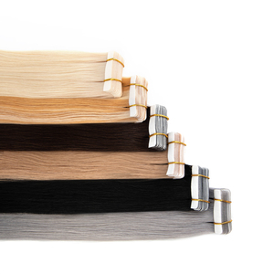 Extensiones de Cabello Humano Leshine con Cinta Adhesiva, Estilo Europeo, 18 Pulgadas, Rubio - Product Image 2