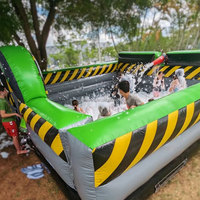 Faire sauter la piscine gonflable de fosse de boule d'éponge de mousse molle de bulle carrée portative pour la partie