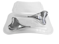 Outils de beauté pour le visage, cuillère cryogénique et Gua Sha 2 en 1, forme de cœur, bâton cryogénique sirène avec gel à l'intérieur, imperméable, écologique