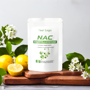 Maßgeschneiderte N-Acetyl-<span class=keywords><strong>L</strong></span>-Cystein (NAC) Kapseln Antioxidans Aminosäure-Nahrungsergänzungsmittel für die Lebergesundheit von Erwachsenen <span class=keywords><strong>60</strong></span> Kapseln/Flasche - Product Image 4