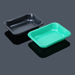 Four en plastique noir <span class=keywords><strong>jetable</strong></span> sûr <span class=keywords><strong>fournisseur</strong></span> cpet <span class=keywords><strong>plateau</strong></span> <span class=keywords><strong>repas</strong></span> alimentaire - Product Image 2